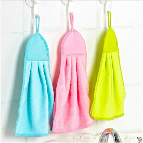 Coral Wool Christmas Wholesale Dishcloth Kitchen Hand Towel